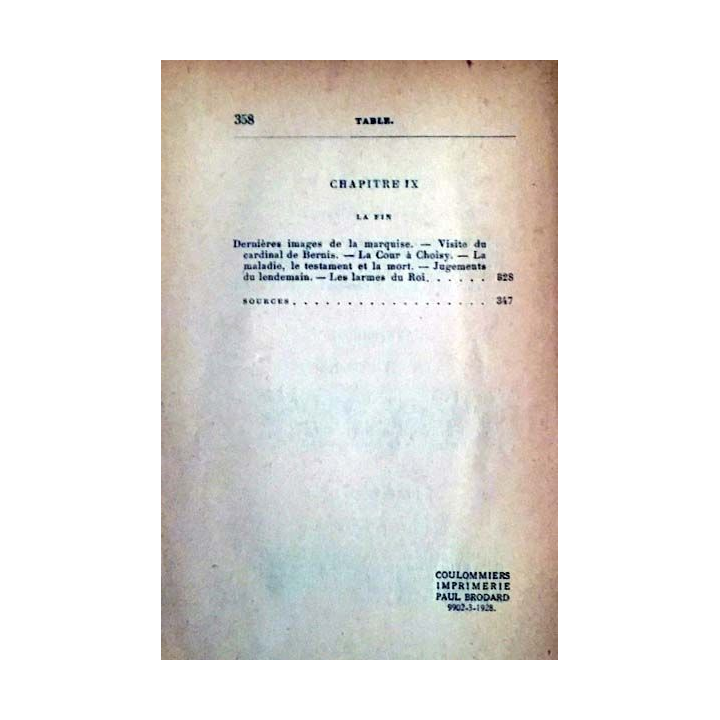 1. Madame de Pompadour et la politique de Pierre de Nolhac aux éditions Calmann-Lévy 1928