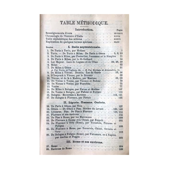 1. L'talie des alpes à Naples de Karl Baedeker aux éditions Librairie Ollendorff 1909