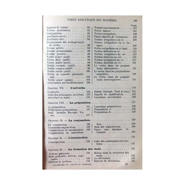 1. Grammaire française - cours moyen de J. Calvet & C. Chompret aux éditions Librairie Poussielgue 1914