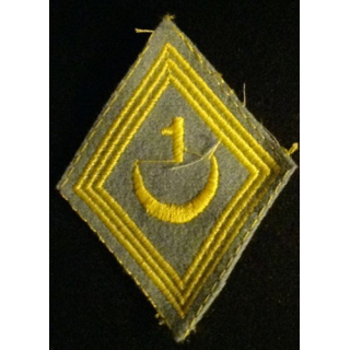 LOSANGE DE BRAS MODÈLE 45 : 1°RT TIRAILLEURS INFANTERIE TROUPE