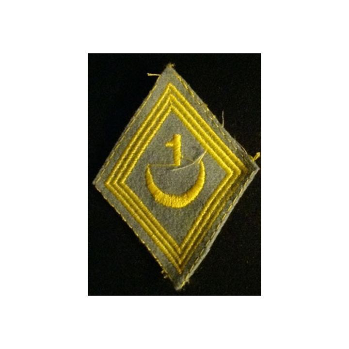 LOSANGE DE BRAS MODÈLE 45 : 1°RT TIRAILLEURS INFANTERIE TROUPE