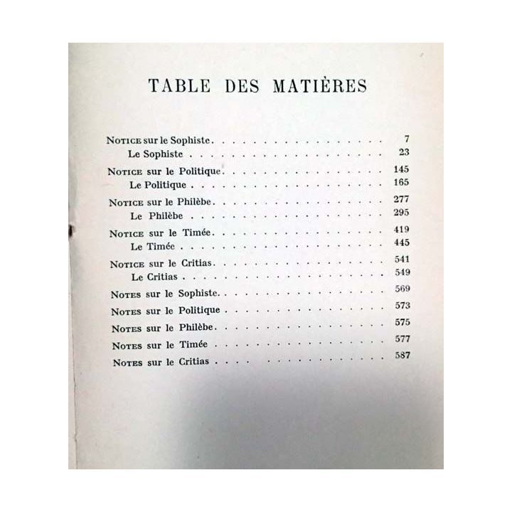 1. Platon oeuvres complètes Tome cinquième de E. Chambry aux éditions librairie Garnier frères