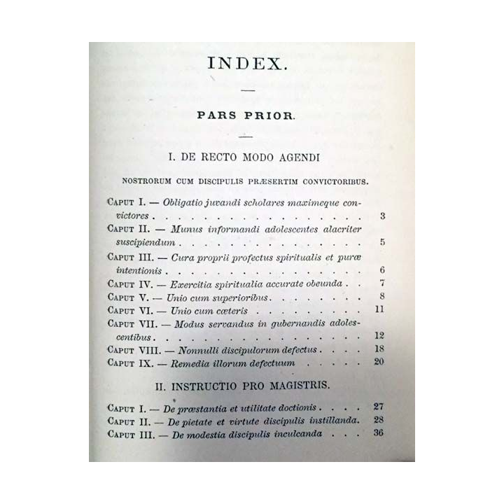 1. Pars altera I. Exhortations sur les études par le P. Judde de la compagnie de Jésus