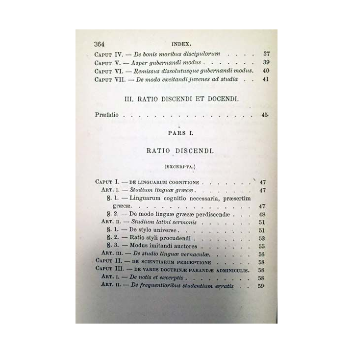 1. Pars altera I. Exhortations sur les études par le P. Judde de la compagnie de Jésus