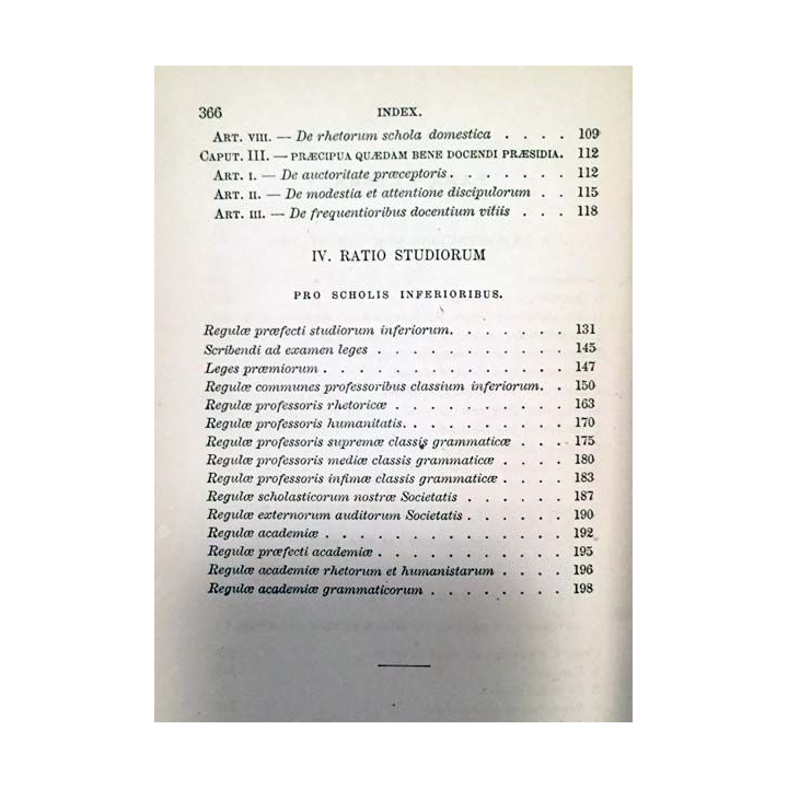 1. Pars altera I. Exhortations sur les études par le P. Judde de la compagnie de Jésus