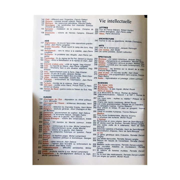 1. Journal de l'année 1er juillet 1978 - 30 juin 1979 aux éditions Larousse