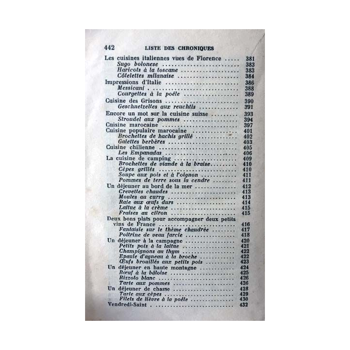 1. Radio-cuisine Chroniques gastronomiques diffusées par T.S.F de Édouard de Pomiane aux éditions Albin Michel