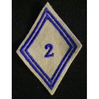LOSANGE DE BRAS MODÈLE 45 : 2° RÉGIMENT MATÉRIEL (RMAT) TROUPE