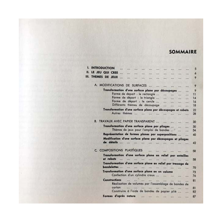 1. Le jeu qui crée 1/ Le papier de Ernst Röttger et Dieter Klante aux éditions Dessain et Tolra
