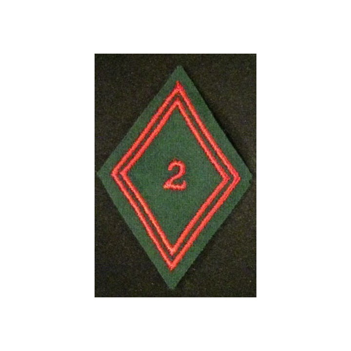 LOSANGE DE BRAS MODÈLE 45 : 2° RCS régiment de commandement services