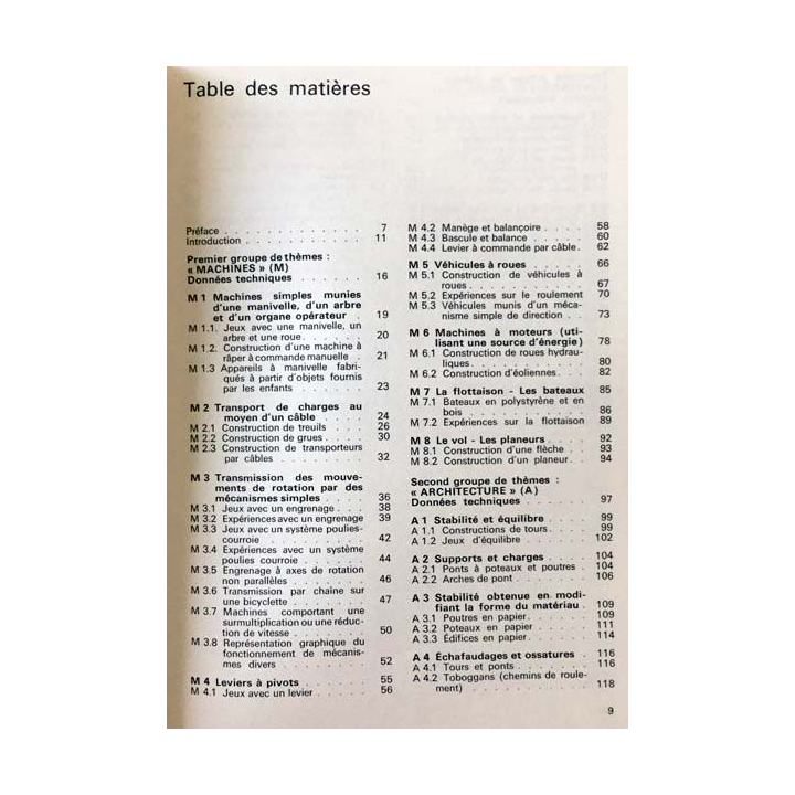 1. Initiation technologique de la maternelle à l'école élémentaire de Heinz Ullrich et Dieter Klante