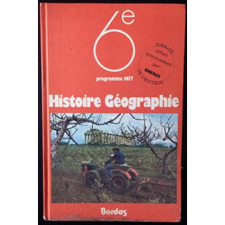1. 6ème Histoire Géographie programme 1977 aux éditions Bordas