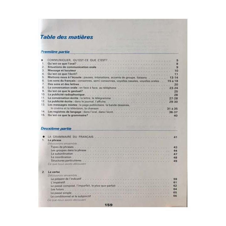 1. 6ème Grammaire des signes et des phrases programme 1977 aux éditions Bordas