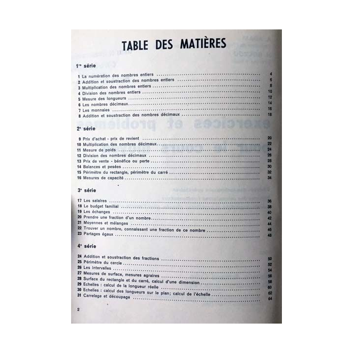 1. Exercices et problèmes pour le cours moyen de A. Adam et H. Gouzou aux éditions librairie Armand Colin 1964