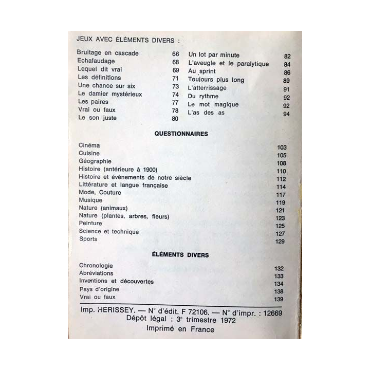 1. Jeux audio-visuels de E. Limbos, Raymonde et Michel 100 idées éditions Fleurus