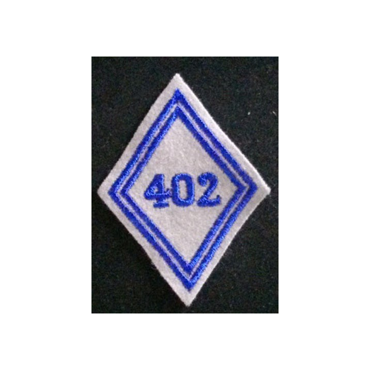 LOSANGE DE BRAS MODÈLE 45 : 402°CRD MATÉRIEL TROUPE