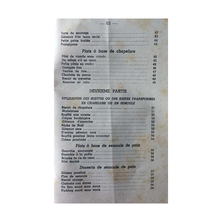 1. 100 recettes nouvelles à base de miettes de pain par France Christille aux éditions Mont-Louis 1941