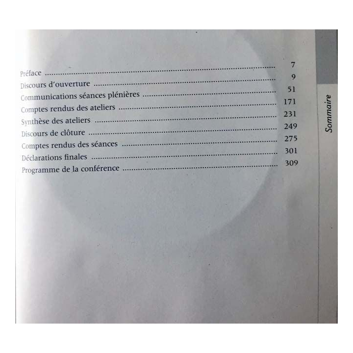 1. Actes de la Conférence internationale Biodiversité science et gouvernance Paris, 24-28 janvier 2005
