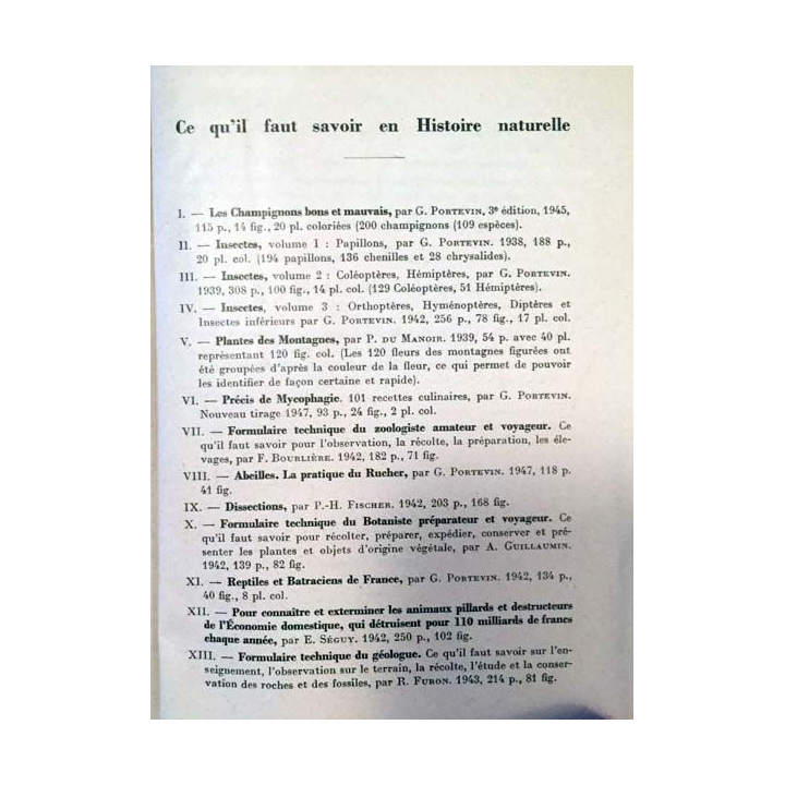 1. Champignon de France Tome 1 texte général de A. Maublanc et G. Viennot-Bourgin aux éditions Paul Lechevalier