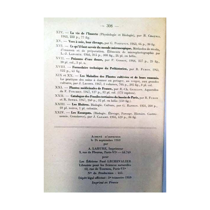1. Champignon de France Tome 1 texte général de A. Maublanc et G. Viennot-Bourgin aux éditions Paul Lechevalier