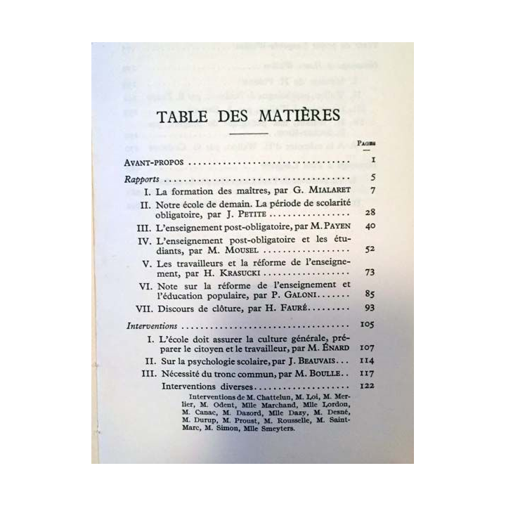 1. Le plan Langevin-Wallon de réforme de l'enseignement aux éditions Presses Universitaires de France 1964