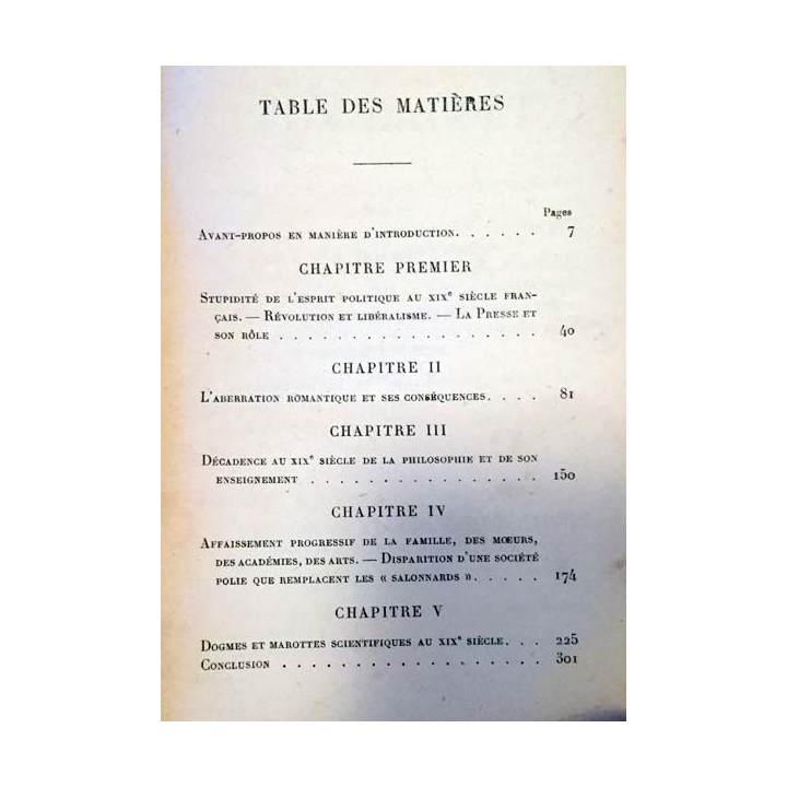 1. Le stupide XIXe siècle de Léon Daudet aux éditions Nouvelle librairie nationale 1922