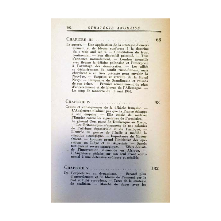 1. Stratégie anglaise du Colonel Alerme aux éditions du Centre d'Études de l'agence inter-France