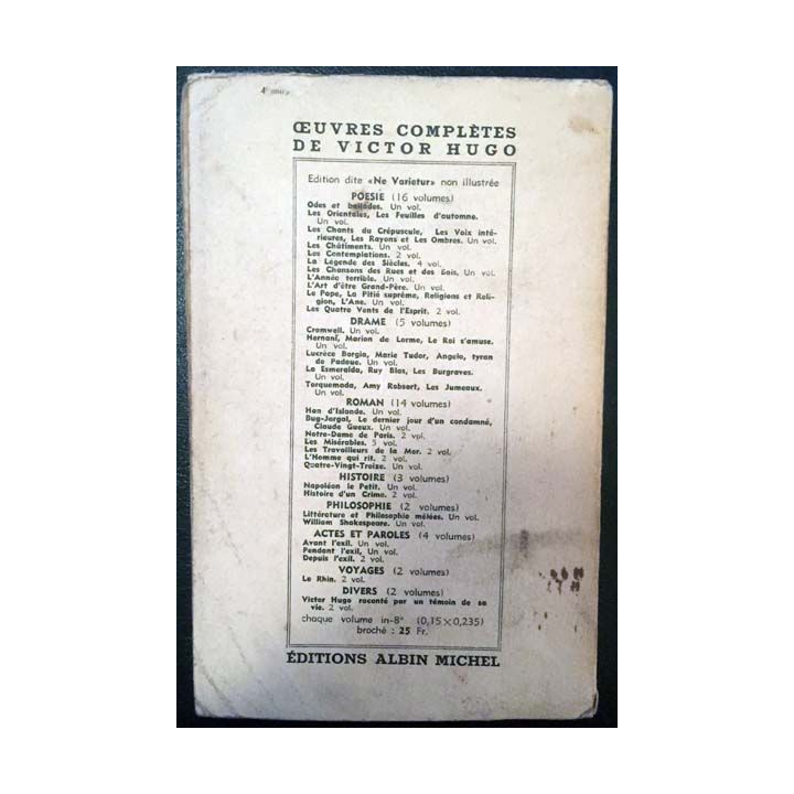 1. La tragique existence de Victor Hugo de Léon Daudet aux éditions Albin Michel