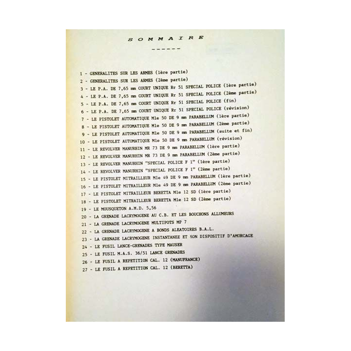 1. Techniques et moyens spécifiques - Armement instruction sur le tir de l'Ecole Nationale de Police