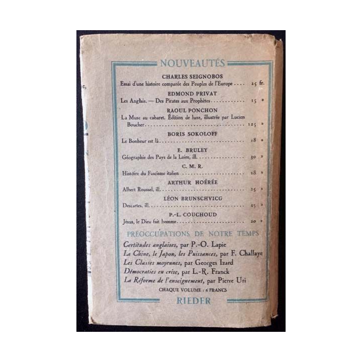 1. Aliborons et démagogues de René Benjamin aux éditions Arthème Fayard 1927