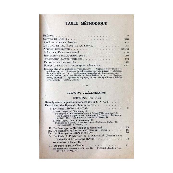 1. Les guides bleus France-Comté Monts Jura aux éditions Hachette 1946