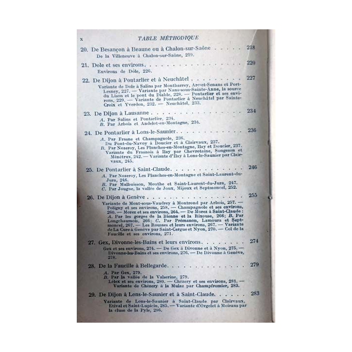 1. Les guides bleus France-Comté Monts Jura aux éditions Hachette 1946