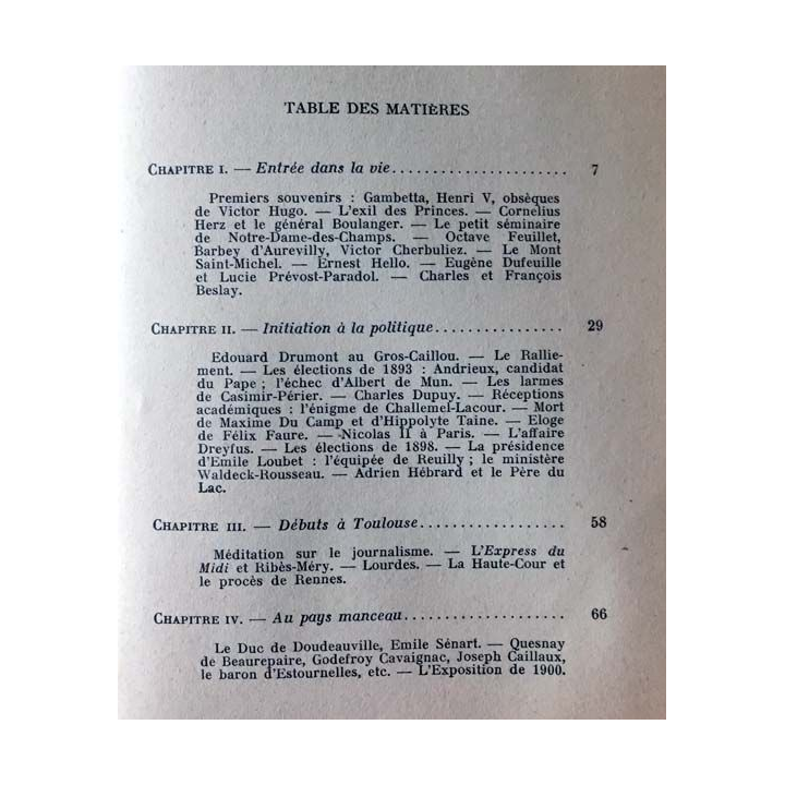 1. Chemins de Rome et de France cinquante ans de souvenirs de Robert Havard de la Montagne