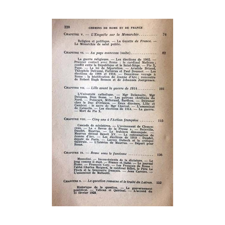 1. Chemins de Rome et de France cinquante ans de souvenirs de Robert Havard de la Montagne