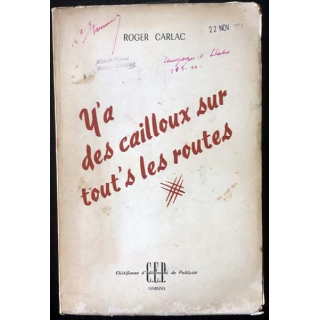 1. Y'a des cailloux sur tout's les routes de Roger Carlac aux éditions CEP 1953