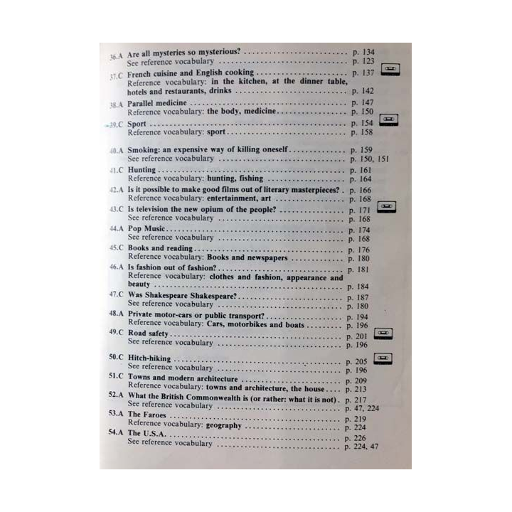 1. Words and topics conversations et vocabulaire anglais de Susan et Daniel Guillot aux éditions Pédagogie moderne