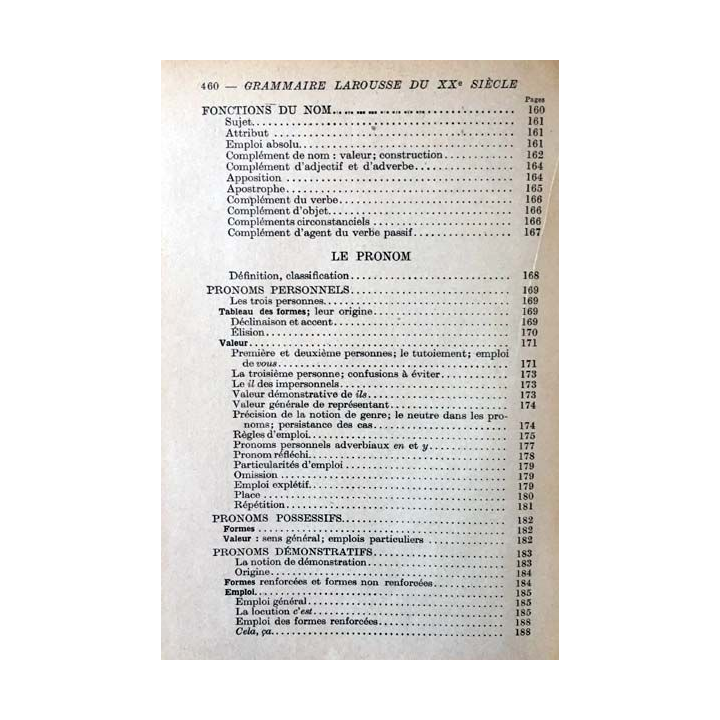 1. Grammaire Larousse du XXe siècle aux éditions Librairie Larousse 1936