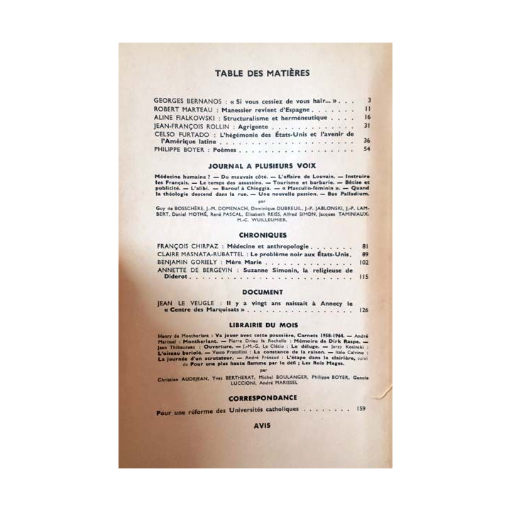 1. Esprit nouvelle série 7-8 Juillet-Aout 1966
