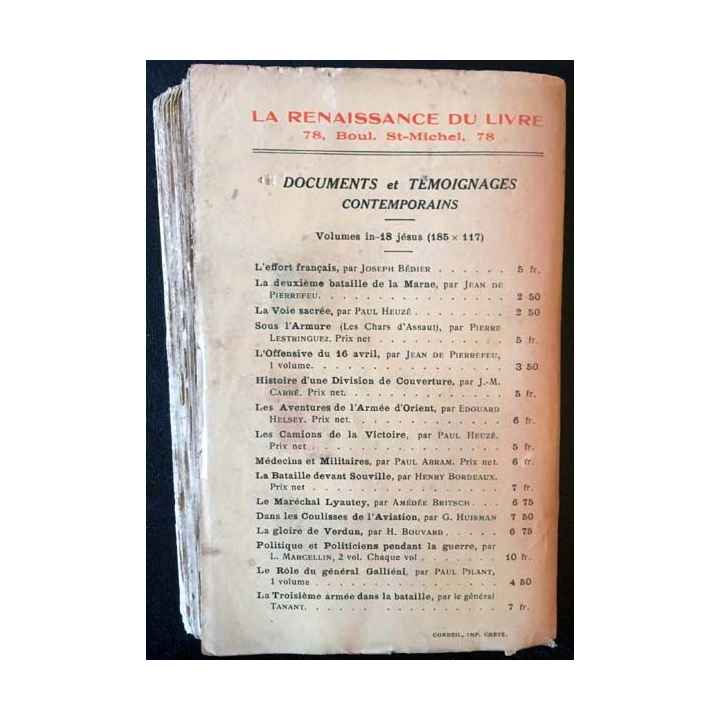 1. Plutarque n'a pas menti du général *** aux éditions La renaissance du livre