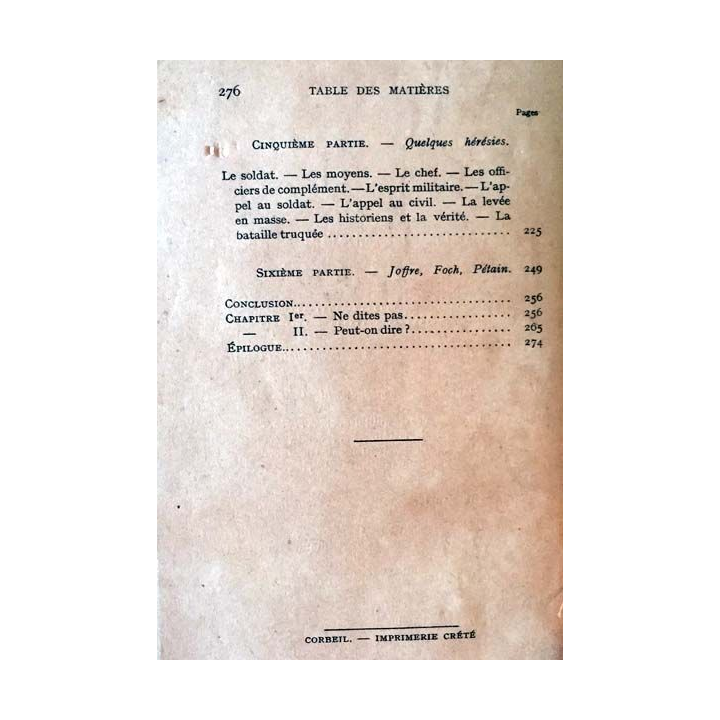 1. Plutarque n'a pas menti du général *** aux éditions La renaissance du livre