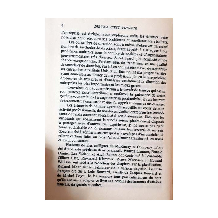 1. Diriger c'est vouloir de Marvin Bower aux éditions Hachette