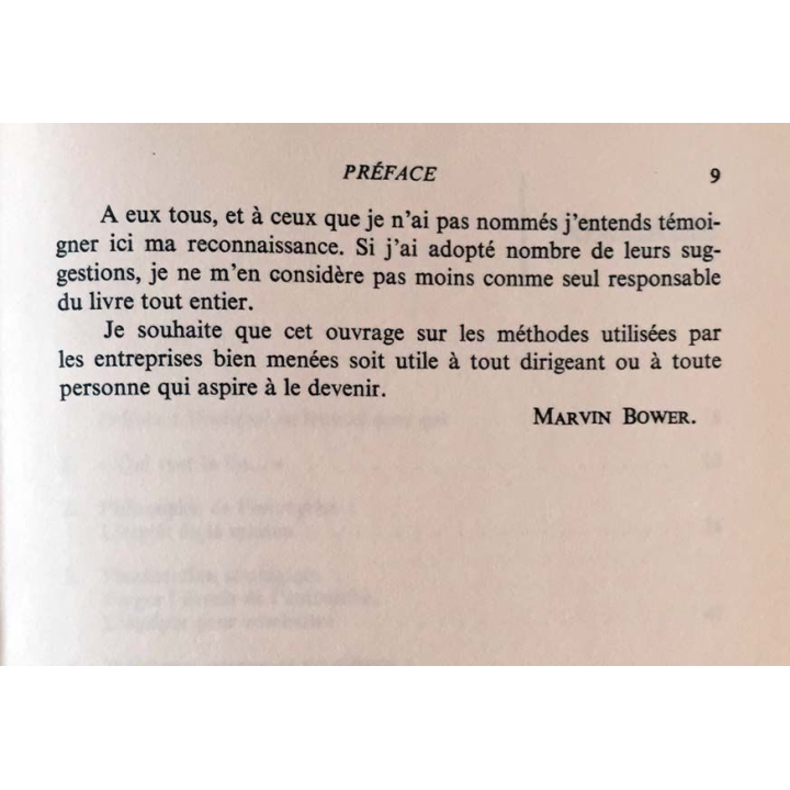 1. Diriger c'est vouloir de Marvin Bower aux éditions Hachette