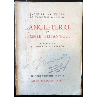 1. L'Angleterre et l'empire britannique de Jacques Bainville aux éditions Librairie Plon