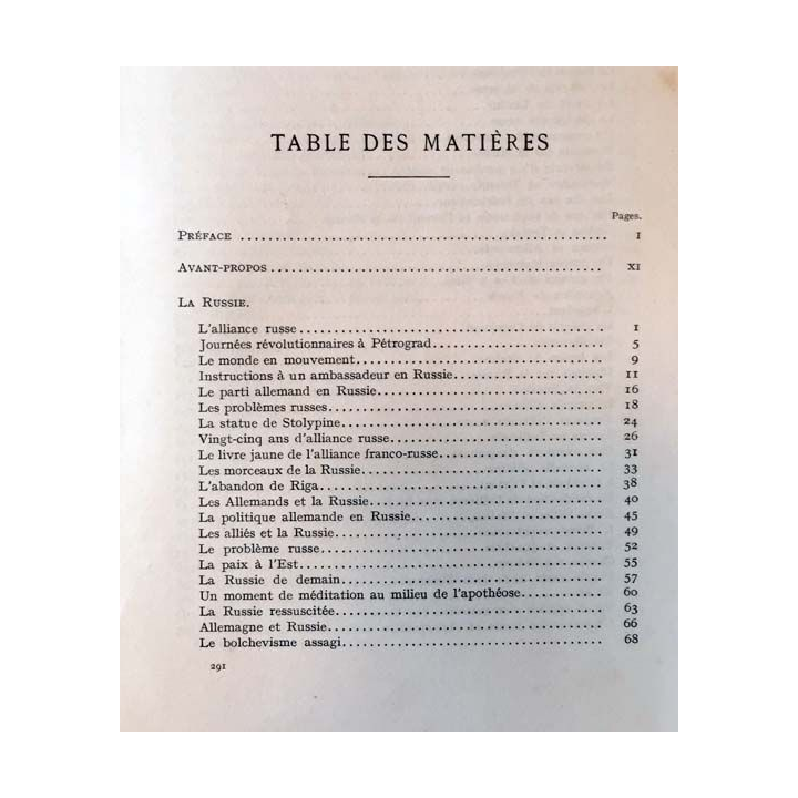 1. La Russie et la barrière de l'Est de Jacques Bainville aux éditions Librairie Plon