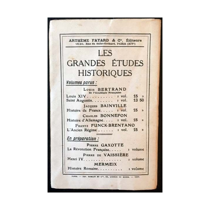 1. Les lois de la politique française de Charles Benoist aux éditions Arthème Fayard