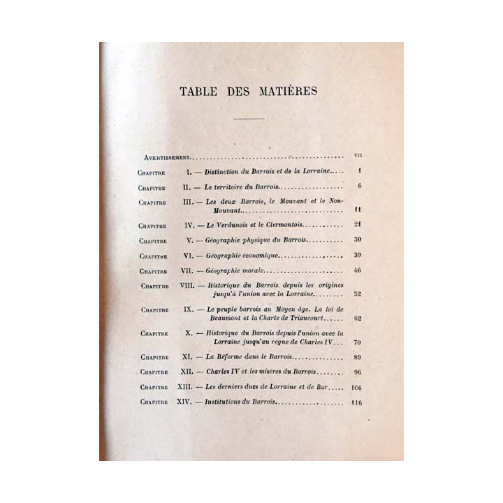 1. Le pays Barrois géographie et histoire de Alexandre Martin aux éditions Bar-le-duc 1912