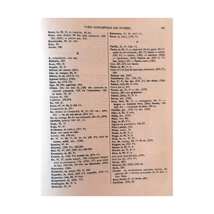 1. Grammaire latine de H. Petitmangin aux éditions J. De Gigord 1965