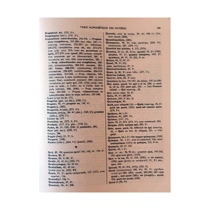 1. Grammaire latine de H. Petitmangin aux éditions J. De Gigord 1965