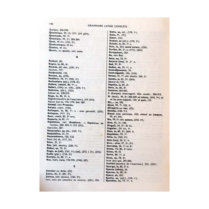 1. Grammaire latine de H. Petitmangin aux éditions J. De Gigord 1965