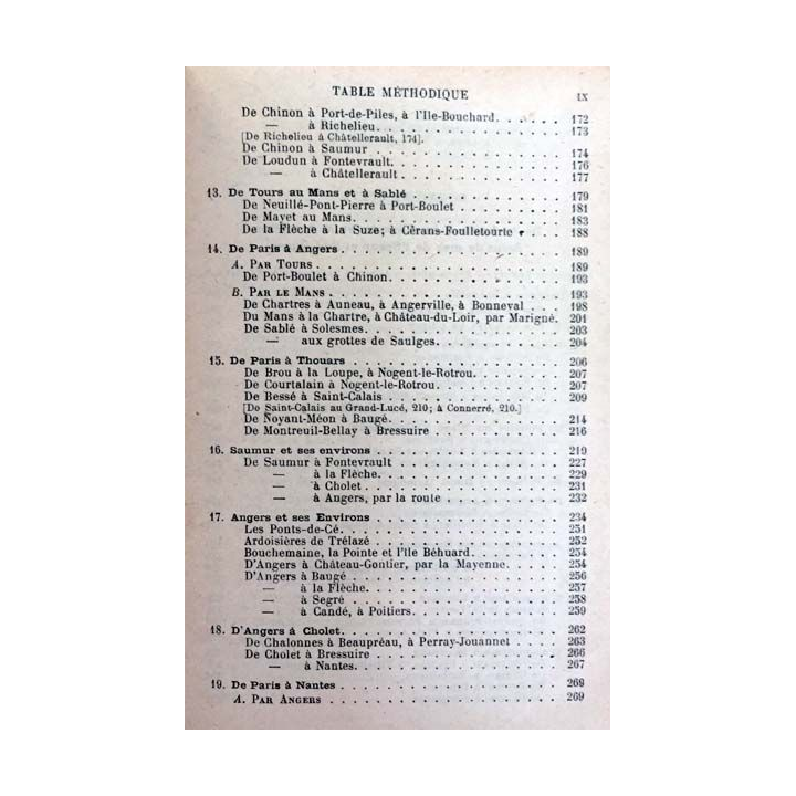 1. Les guides bleus bords de la Loire bains de mer de l'océan et sud-ouest aux éditions Hachette 1917